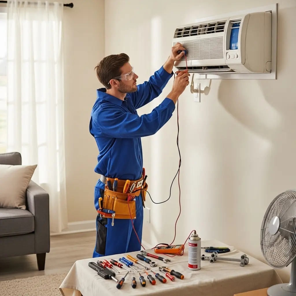 Selendi Teka Teka klima gaz dolumu ve bakım – Enerji verimliliği artırıldı. - Teknik servis örneği